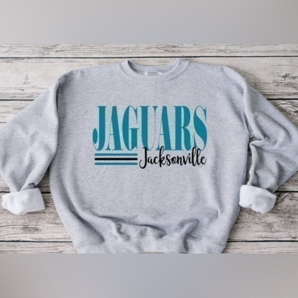 Jaguars striped crewneck